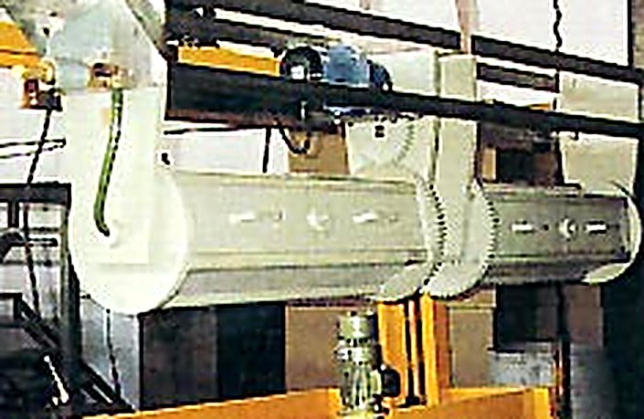 Conductos de aspiración sobre línea de proceso instalados por Goini
